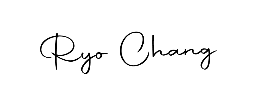 Make a beautiful signature design for name Ryo Chang. With this signature (Autography-DOLnW) style, you can create a handwritten signature for free. Ryo Chang signature style 10 images and pictures png