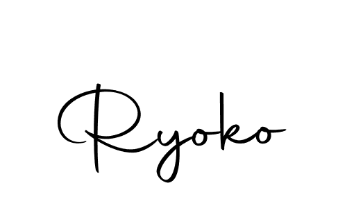 Create a beautiful signature design for name Ryoko. With this signature (Autography-DOLnW) fonts, you can make a handwritten signature for free. Ryoko signature style 10 images and pictures png