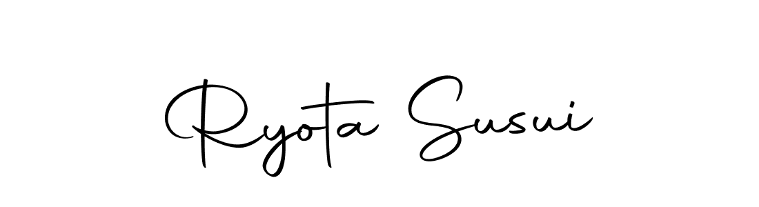 Create a beautiful signature design for name Ryota Susui. With this signature (Autography-DOLnW) fonts, you can make a handwritten signature for free. Ryota Susui signature style 10 images and pictures png