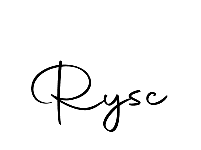 How to make Rysc signature? Autography-DOLnW is a professional autograph style. Create handwritten signature for Rysc name. Rysc signature style 10 images and pictures png