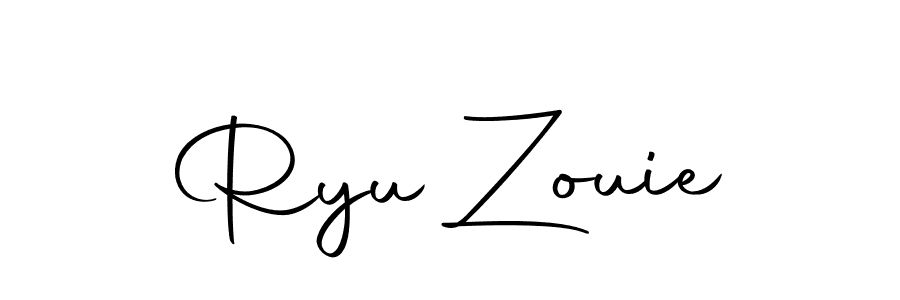 You should practise on your own different ways (Autography-DOLnW) to write your name (Ryu Zouie) in signature. don't let someone else do it for you. Ryu Zouie signature style 10 images and pictures png