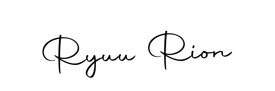It looks lik you need a new signature style for name Ryuu Rion. Design unique handwritten (Autography-DOLnW) signature with our free signature maker in just a few clicks. Ryuu Rion signature style 10 images and pictures png