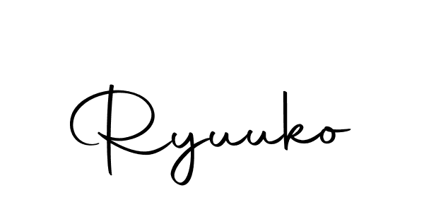 Make a beautiful signature design for name Ryuuko. Use this online signature maker to create a handwritten signature for free. Ryuuko signature style 10 images and pictures png
