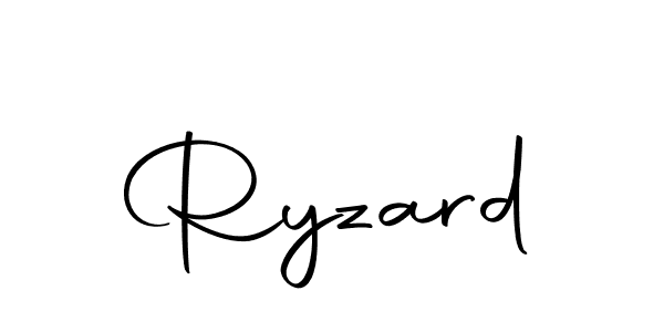 How to make Ryzard name signature. Use Autography-DOLnW style for creating short signs online. This is the latest handwritten sign. Ryzard signature style 10 images and pictures png