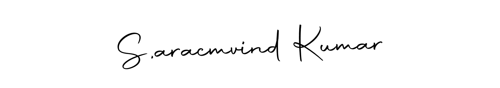 You should practise on your own different ways (Autography-DOLnW) to write your name (S,aracmvind Kumar) in signature. don't let someone else do it for you. S,aracmvind Kumar signature style 10 images and pictures png