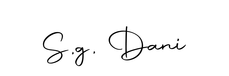 Create a beautiful signature design for name S,g, Dani. With this signature (Autography-DOLnW) fonts, you can make a handwritten signature for free. S,g, Dani signature style 10 images and pictures png