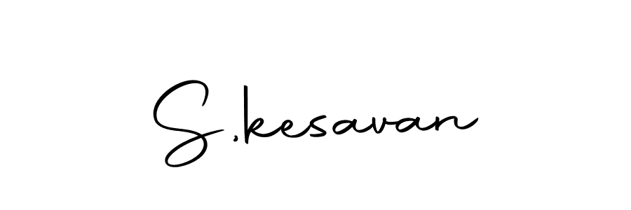Use a signature maker to create a handwritten signature online. With this signature software, you can design (Autography-DOLnW) your own signature for name S,kesavan. S,kesavan signature style 10 images and pictures png