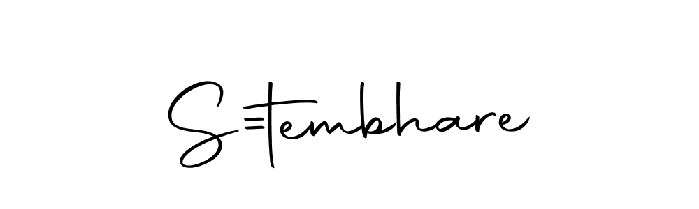 Create a beautiful signature design for name S=tembhare. With this signature (Autography-DOLnW) fonts, you can make a handwritten signature for free. S=tembhare signature style 10 images and pictures png