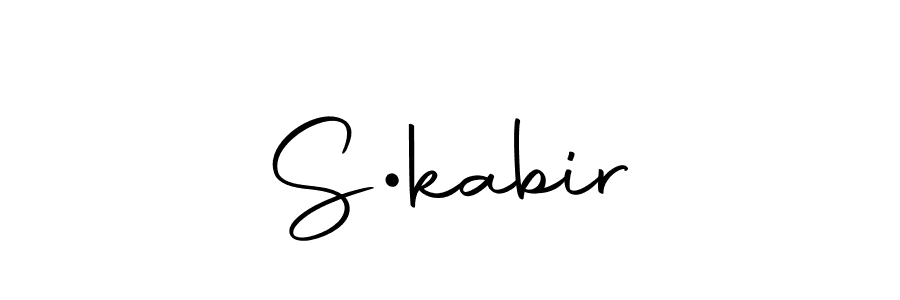 You should practise on your own different ways (Autography-DOLnW) to write your name (S•kabir) in signature. don't let someone else do it for you. S•kabir signature style 10 images and pictures png