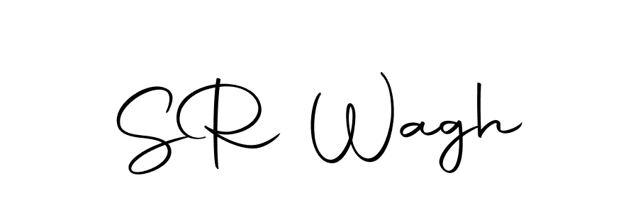 How to make S  R Wagh name signature. Use Autography-DOLnW style for creating short signs online. This is the latest handwritten sign. S  R Wagh signature style 10 images and pictures png