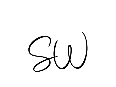 Make a beautiful signature design for name S  W. Use this online signature maker to create a handwritten signature for free. S  W signature style 10 images and pictures png