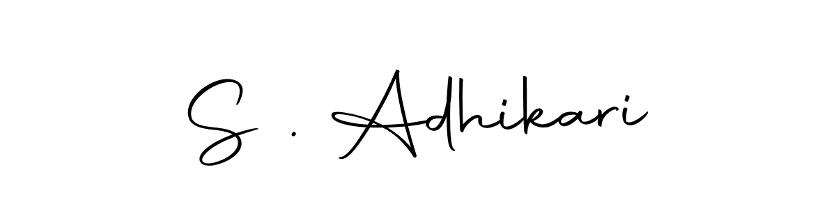 S . Adhikari stylish signature style. Best Handwritten Sign (Autography-DOLnW) for my name. Handwritten Signature Collection Ideas for my name S . Adhikari. S . Adhikari signature style 10 images and pictures png