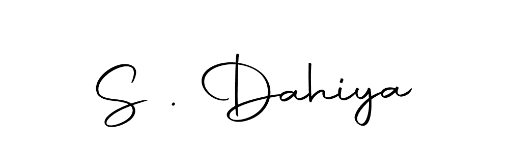 How to make S . Dahiya name signature. Use Autography-DOLnW style for creating short signs online. This is the latest handwritten sign. S . Dahiya signature style 10 images and pictures png