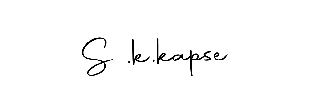 The best way (Autography-DOLnW) to make a short signature is to pick only two or three words in your name. The name S .k.kapse include a total of six letters. For converting this name. S .k.kapse signature style 10 images and pictures png