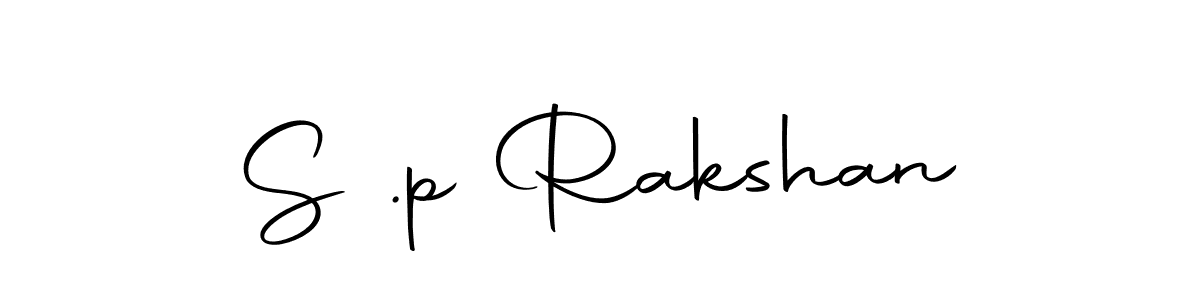 Make a beautiful signature design for name S .p Rakshan. With this signature (Autography-DOLnW) style, you can create a handwritten signature for free. S .p Rakshan signature style 10 images and pictures png