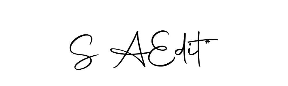 Similarly Autography-DOLnW is the best handwritten signature design. Signature creator online .You can use it as an online autograph creator for name S A  Edit*. S A  Edit* signature style 10 images and pictures png