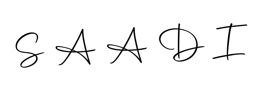 Use a signature maker to create a handwritten signature online. With this signature software, you can design (Autography-DOLnW) your own signature for name S A A D I. S A A D I signature style 10 images and pictures png
