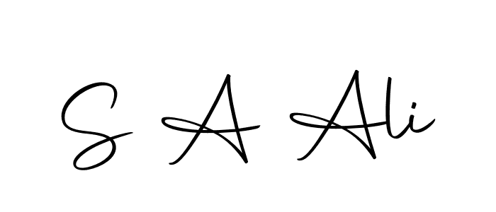 S A Ali stylish signature style. Best Handwritten Sign (Autography-DOLnW) for my name. Handwritten Signature Collection Ideas for my name S A Ali. S A Ali signature style 10 images and pictures png