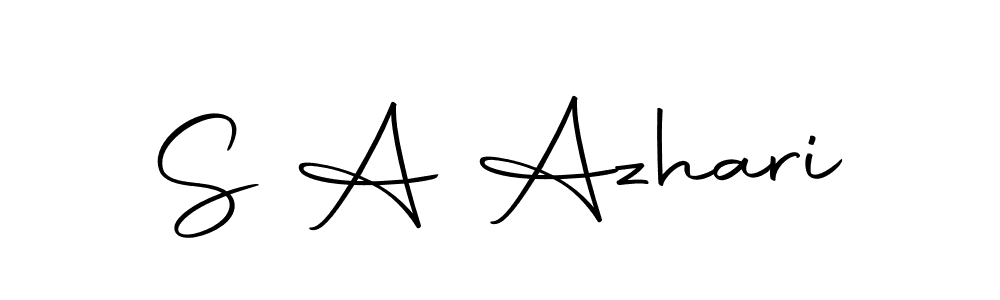 Also You can easily find your signature by using the search form. We will create S A Azhari name handwritten signature images for you free of cost using Autography-DOLnW sign style. S A Azhari signature style 10 images and pictures png