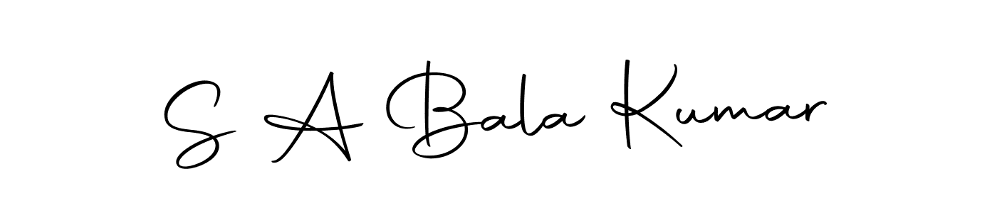 Use a signature maker to create a handwritten signature online. With this signature software, you can design (Autography-DOLnW) your own signature for name S A Bala Kumar. S A Bala Kumar signature style 10 images and pictures png