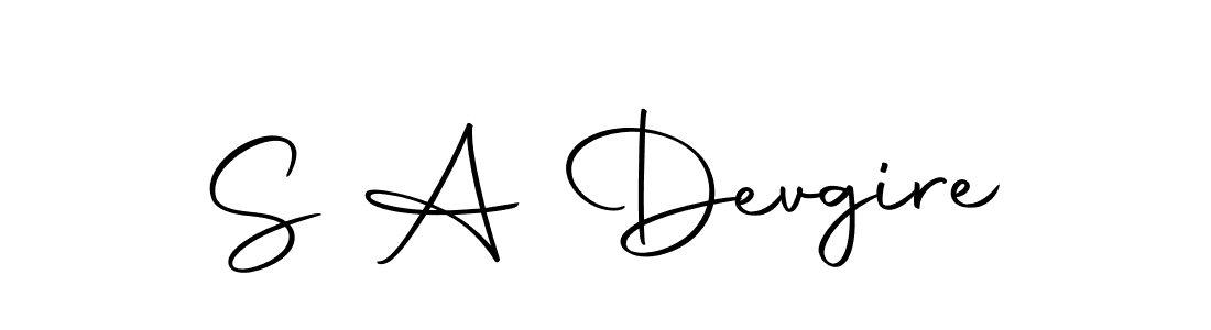 You should practise on your own different ways (Autography-DOLnW) to write your name (S A Devgire) in signature. don't let someone else do it for you. S A Devgire signature style 10 images and pictures png