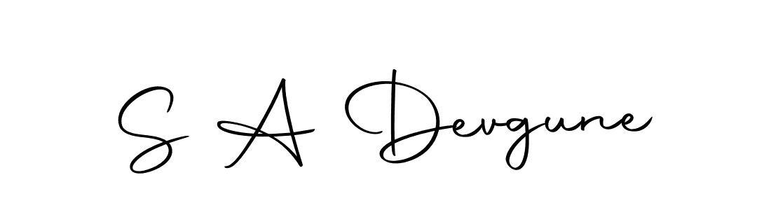 Make a beautiful signature design for name S A Devgune. With this signature (Autography-DOLnW) style, you can create a handwritten signature for free. S A Devgune signature style 10 images and pictures png