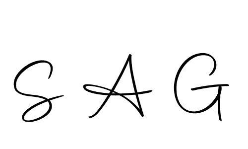 How to make S A G signature? Autography-DOLnW is a professional autograph style. Create handwritten signature for S A G name. S A G signature style 10 images and pictures png