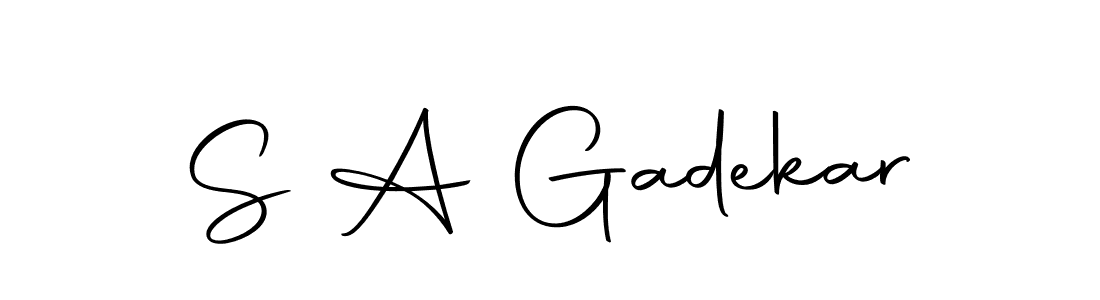 Similarly Autography-DOLnW is the best handwritten signature design. Signature creator online .You can use it as an online autograph creator for name S A Gadekar. S A Gadekar signature style 10 images and pictures png