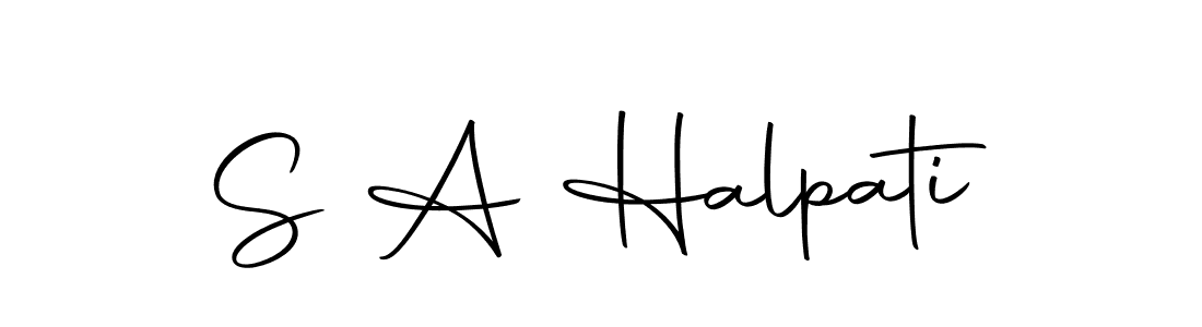 Make a beautiful signature design for name S A Halpati. Use this online signature maker to create a handwritten signature for free. S A Halpati signature style 10 images and pictures png