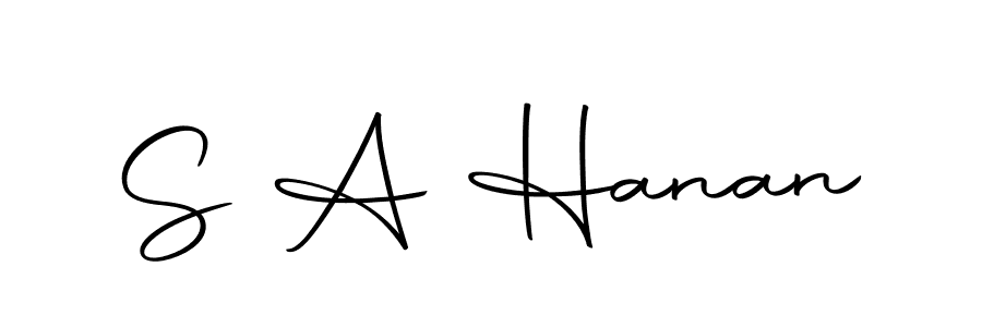 Similarly Autography-DOLnW is the best handwritten signature design. Signature creator online .You can use it as an online autograph creator for name S A Hanan. S A Hanan signature style 10 images and pictures png