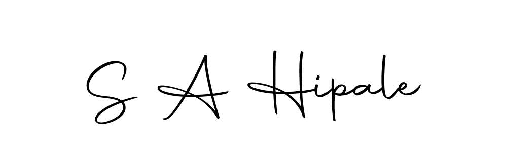 How to make S A Hipale signature? Autography-DOLnW is a professional autograph style. Create handwritten signature for S A Hipale name. S A Hipale signature style 10 images and pictures png
