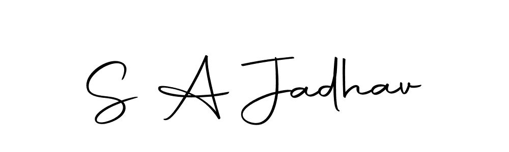 Make a beautiful signature design for name S A Jadhav. With this signature (Autography-DOLnW) style, you can create a handwritten signature for free. S A Jadhav signature style 10 images and pictures png