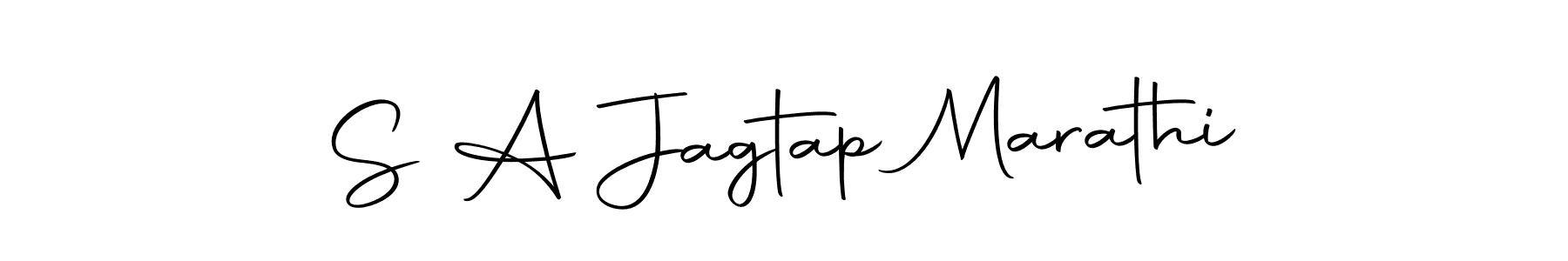 Create a beautiful signature design for name S A Jagtap Marathi. With this signature (Autography-DOLnW) fonts, you can make a handwritten signature for free. S A Jagtap Marathi signature style 10 images and pictures png
