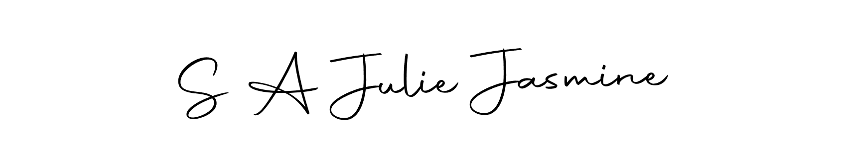 How to Draw S A Julie Jasmine signature style? Autography-DOLnW is a latest design signature styles for name S A Julie Jasmine. S A Julie Jasmine signature style 10 images and pictures png