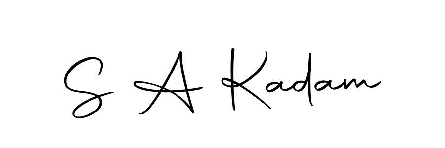 Similarly Autography-DOLnW is the best handwritten signature design. Signature creator online .You can use it as an online autograph creator for name S A Kadam. S A Kadam signature style 10 images and pictures png