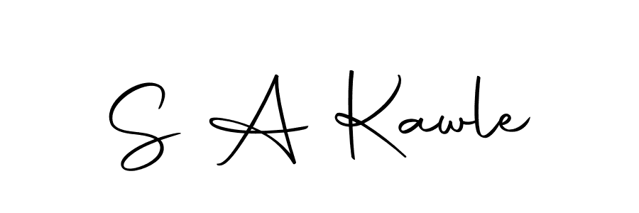 How to make S A Kawle signature? Autography-DOLnW is a professional autograph style. Create handwritten signature for S A Kawle name. S A Kawle signature style 10 images and pictures png