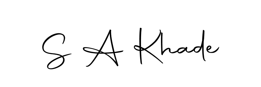 Use a signature maker to create a handwritten signature online. With this signature software, you can design (Autography-DOLnW) your own signature for name S A Khade. S A Khade signature style 10 images and pictures png