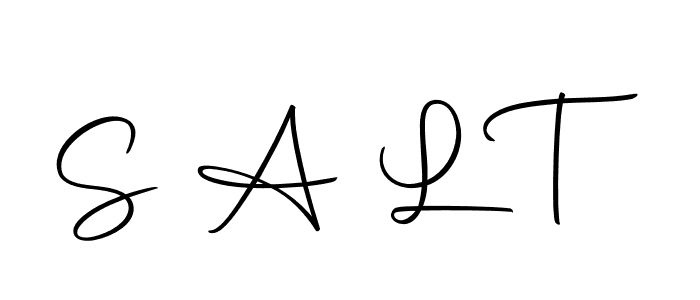 You should practise on your own different ways (Autography-DOLnW) to write your name (S A L T) in signature. don't let someone else do it for you. S A L T signature style 10 images and pictures png