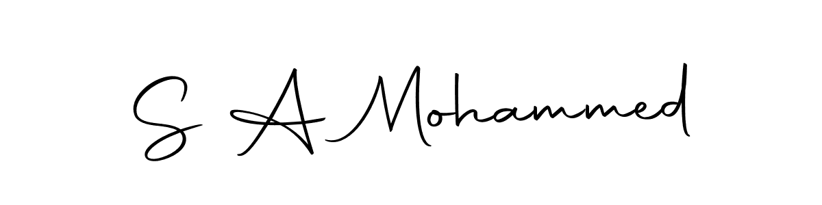 S A Mohammed stylish signature style. Best Handwritten Sign (Autography-DOLnW) for my name. Handwritten Signature Collection Ideas for my name S A Mohammed. S A Mohammed signature style 10 images and pictures png