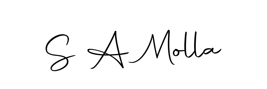 Here are the top 10 professional signature styles for the name S A Molla. These are the best autograph styles you can use for your name. S A Molla signature style 10 images and pictures png