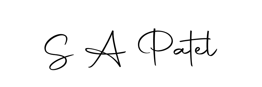 Create a beautiful signature design for name S A Patel. With this signature (Autography-DOLnW) fonts, you can make a handwritten signature for free. S A Patel signature style 10 images and pictures png