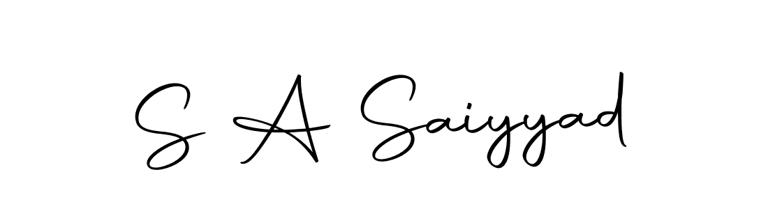 Once you've used our free online signature maker to create your best signature Autography-DOLnW style, it's time to enjoy all of the benefits that S A Saiyyad name signing documents. S A Saiyyad signature style 10 images and pictures png