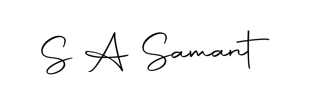 How to make S A Samant signature? Autography-DOLnW is a professional autograph style. Create handwritten signature for S A Samant name. S A Samant signature style 10 images and pictures png
