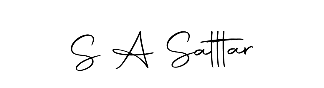 Make a beautiful signature design for name S A Satttar. With this signature (Autography-DOLnW) style, you can create a handwritten signature for free. S A Satttar signature style 10 images and pictures png