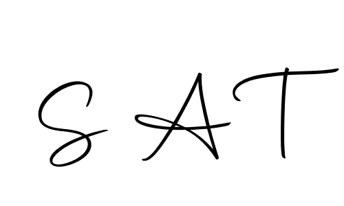 S A T stylish signature style. Best Handwritten Sign (Autography-DOLnW) for my name. Handwritten Signature Collection Ideas for my name S A T. S A T signature style 10 images and pictures png