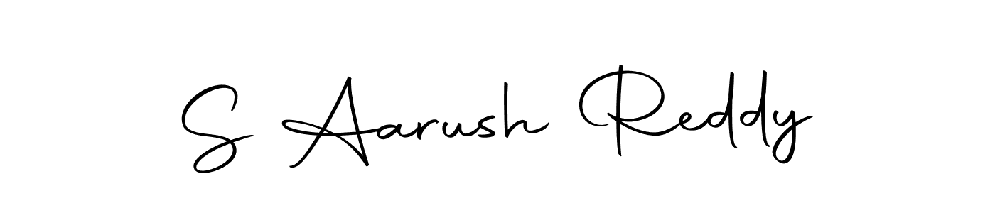 Create a beautiful signature design for name S Aarush Reddy. With this signature (Autography-DOLnW) fonts, you can make a handwritten signature for free. S Aarush Reddy signature style 10 images and pictures png