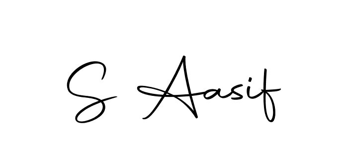 if you are searching for the best signature style for your name S Aasif. so please give up your signature search. here we have designed multiple signature styles  using Autography-DOLnW. S Aasif signature style 10 images and pictures png