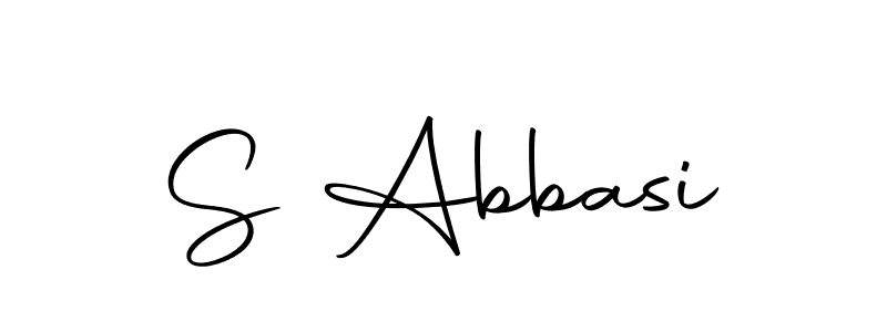 Make a beautiful signature design for name S Abbasi. With this signature (Autography-DOLnW) style, you can create a handwritten signature for free. S Abbasi signature style 10 images and pictures png