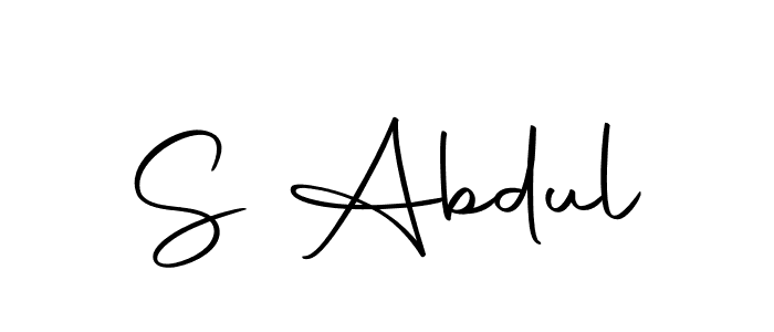 Also we have S Abdul name is the best signature style. Create professional handwritten signature collection using Autography-DOLnW autograph style. S Abdul signature style 10 images and pictures png