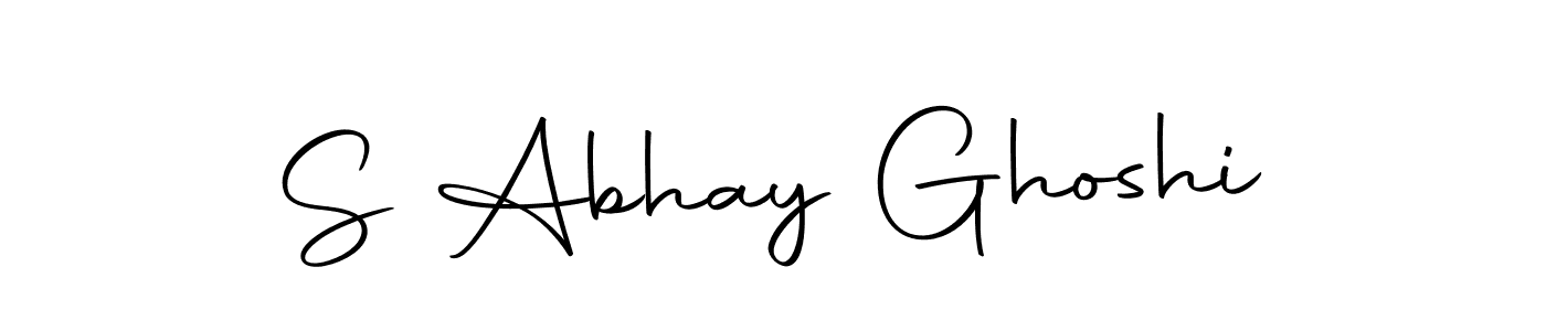 Make a beautiful signature design for name S Abhay Ghoshi. With this signature (Autography-DOLnW) style, you can create a handwritten signature for free. S Abhay Ghoshi signature style 10 images and pictures png